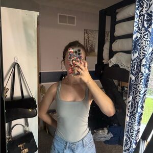 PacSun Blue-Gray Contour Bodysuit